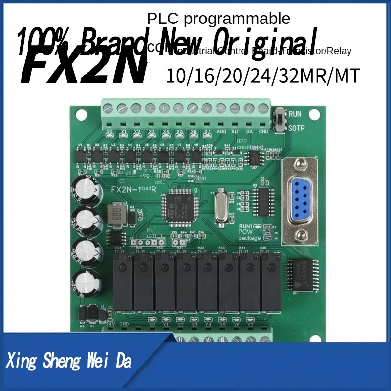 PLC Programmable Logic Industrial Controller With Shell FX2N-10MR/MT 14/20//24/30/32MT Transistor Relay Module DC24V 9.6kbps