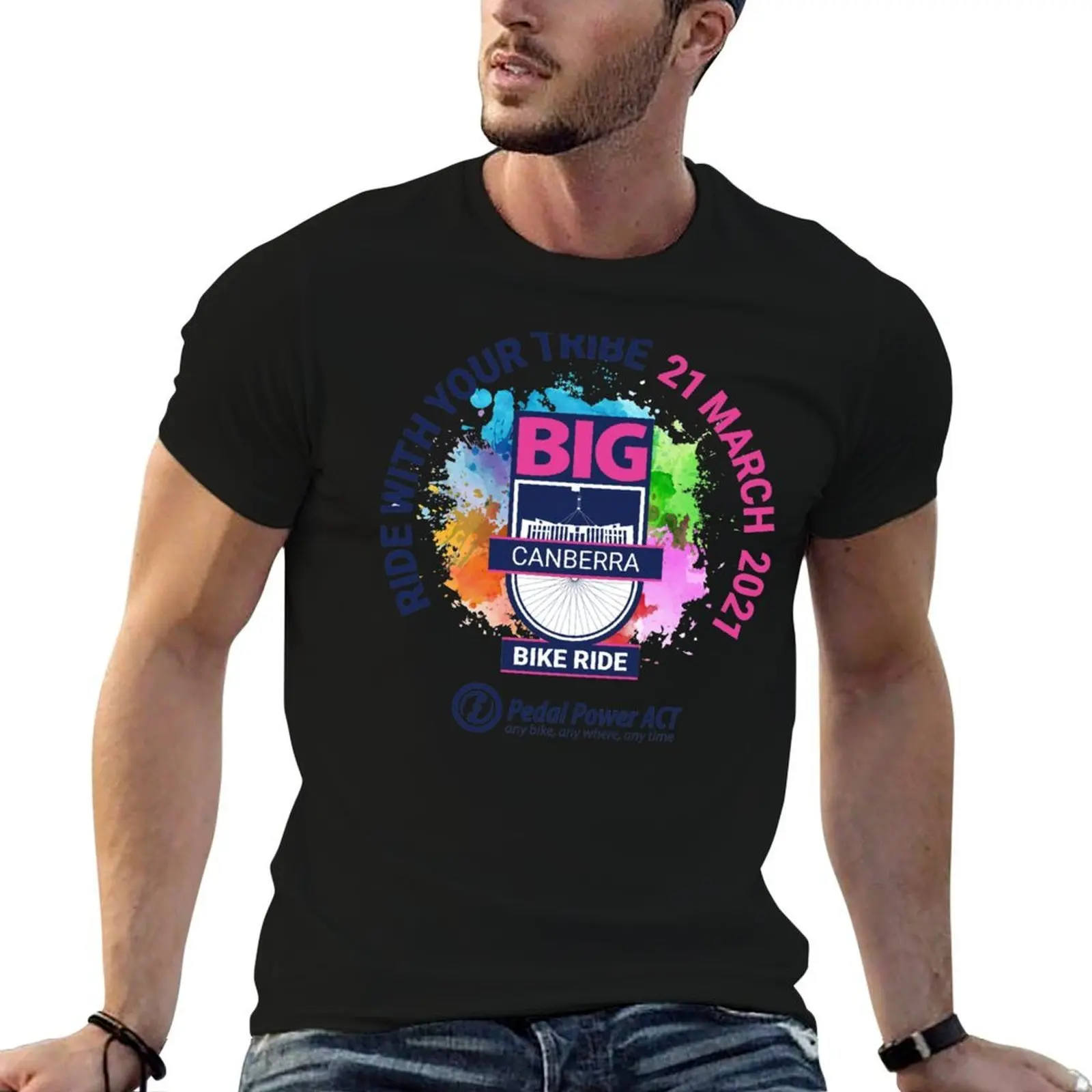 Big Canberra Bike Ride 2021 T-Shirt Funny t-shirts new edition black t-shirts for men