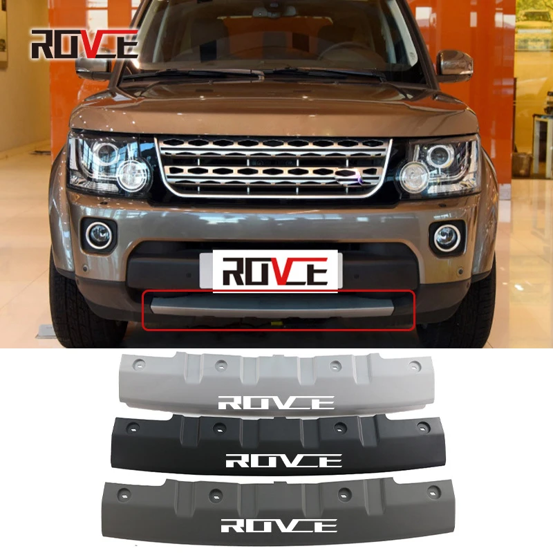 ROVCE Front Bumper Trailer Cover For Land Rover Discovery 4 2014-2016 LR4 Skid Plate Tow Hook LR05133/LR051329/LR051331