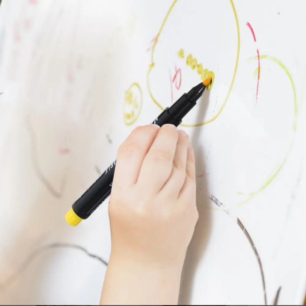 

8 шт., красочные маркеры для доски для рисования, стираемые многофункциональные акварельные ручки, портативные магнитные маркеры с губчатой головкой