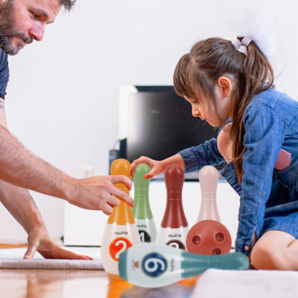 Jouets de bowling d'intérieur pour enfants, broches de bowling colorées, jouets de sports pour enfants, IkGames, 1 ensemble