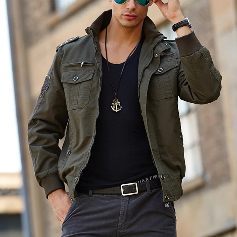 

Мужская мотоциклетная уличная куртка осень/зима, повседневная верхняя одежда, мужская ветрозащитная куртка с воротником-стойкой и эмблемой, вышитая куртка