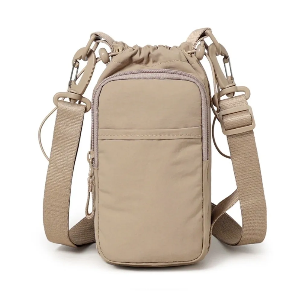 

Multifunctional Crossbody Phone Pouch Large Capacity Handhold Water Bottle Storage Bag Square Nylon Women's Fitness Bag Unisex