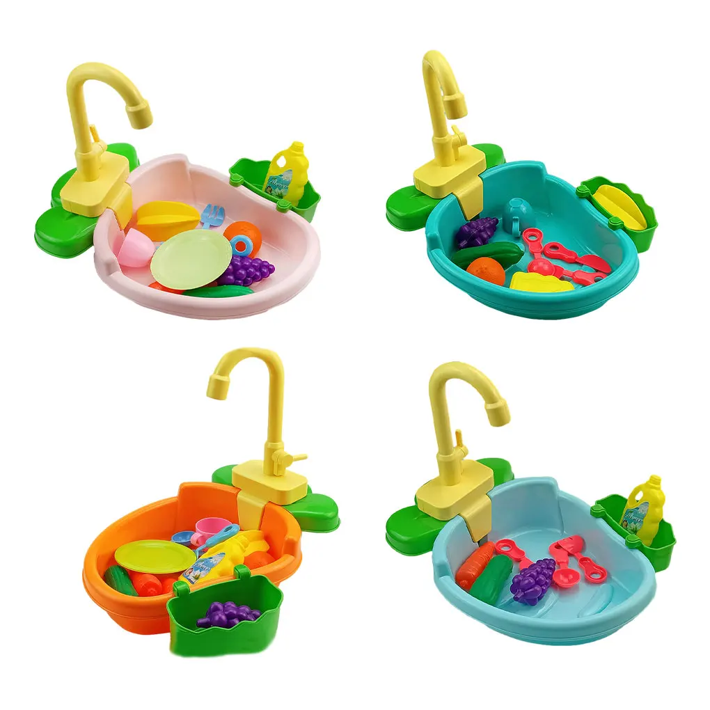 Playtime With Realistic Features Of Wash Up Kids Kitchen Set Pretend Role Play Wash-up Kitchen Sets