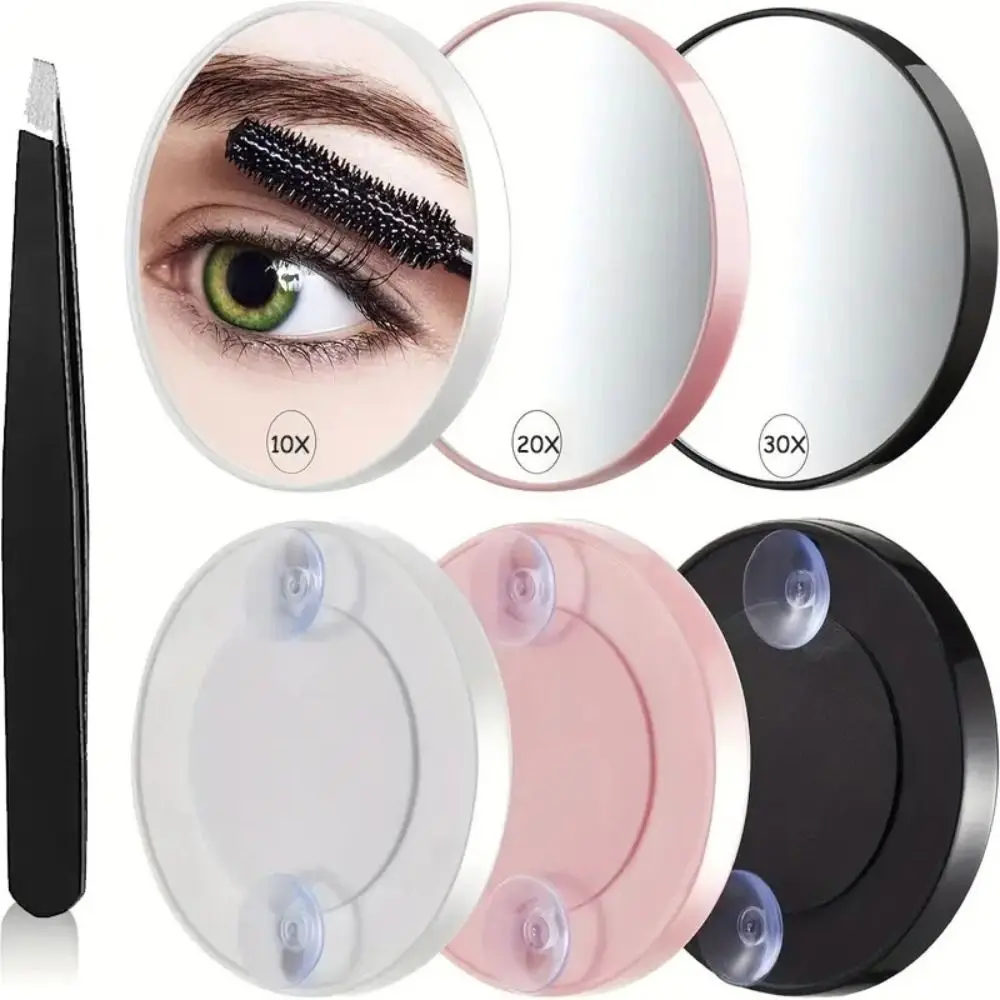 10/20/30X Blackhead Magnification Mirror High-definition Round Enlarging Cosmetic Mirror with Suction Cup 3.5in