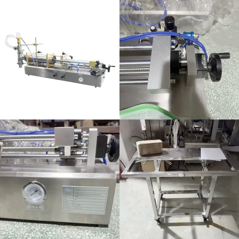 for Semi-automatic Pneumatic Piston Filling Machine for Face Cream Detergent Soy Sauce Honey Fruit Juice Liquid Packaging