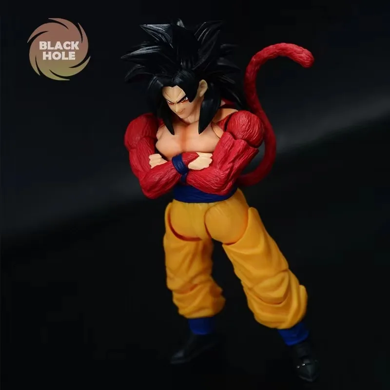 الحفرة السوداء SHF SSJ4 الغاشمة تطور الوقت البلوز نسخة مصححة أنيمي عمل الشكل أرقام تمثال نموذج ألعاب مخصصة الهدايا #4