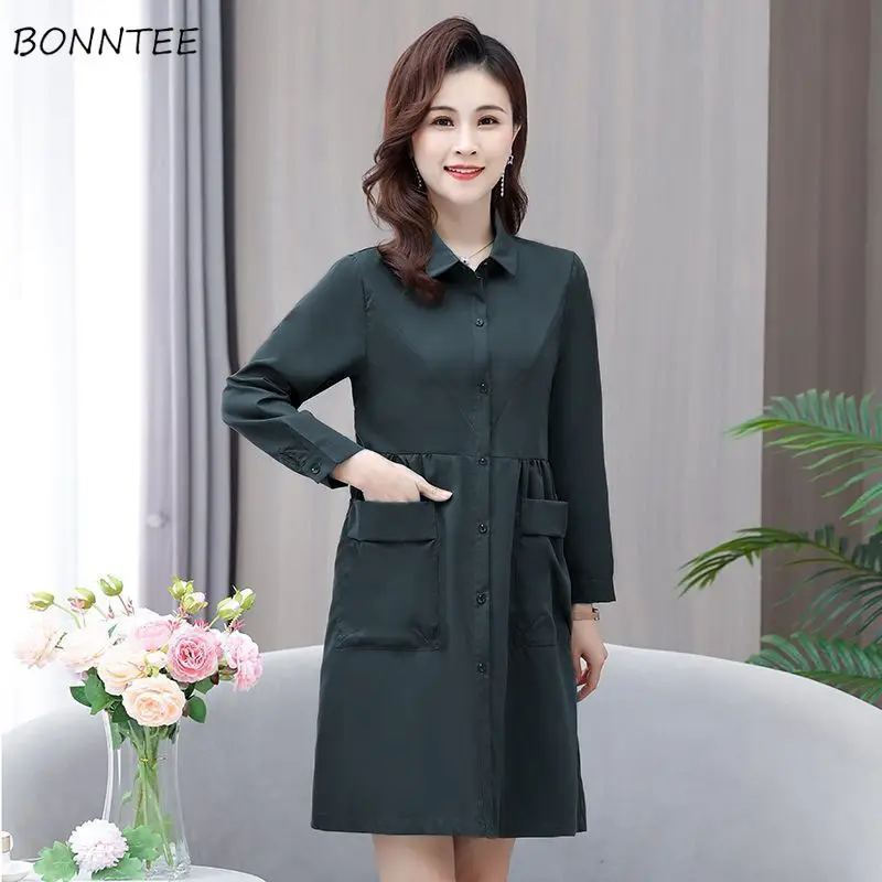 

Trench Femme Long Outfits Retro Temperament Oversized Khaki Full Thick Printed Design Print Designer Buckle Mid Ins Girls Women