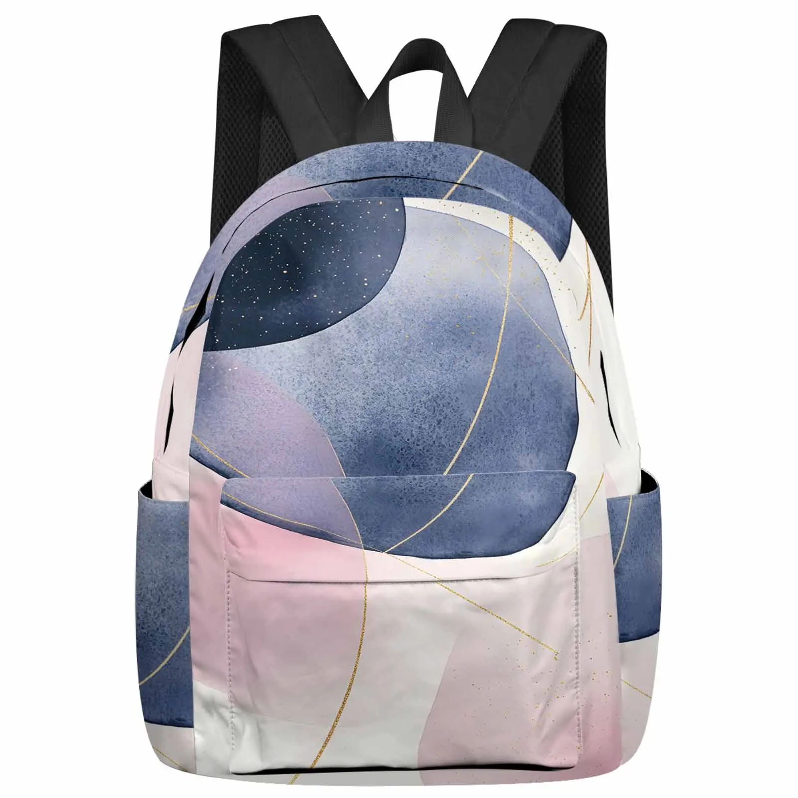 

Nordic Minimalist Color Block Backpack School Bags for Teenagers Students Laptop Bag Women's Casual Travel Backpack