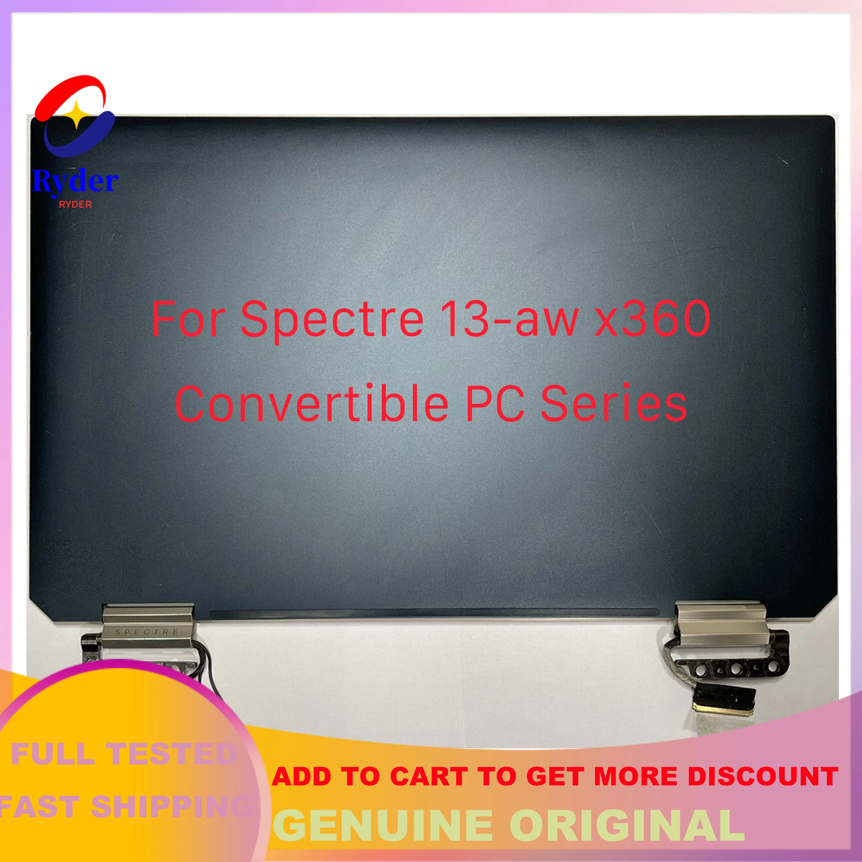 Imagem -04 - Montagem Completa da Tela Sensível ao Toque Lcd Oled Fhd hp Spectre X360 13-aw0164tu 13-aw0174tu Tpn-q225 Original 133