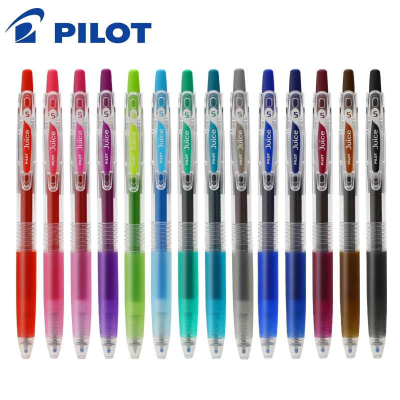 6pcs Pilot Color Gel Pen Cute Kawaii Office Supplies Juice 0.5mm LJU-10EF 24 Colors AvailableStudent Writing Supplies