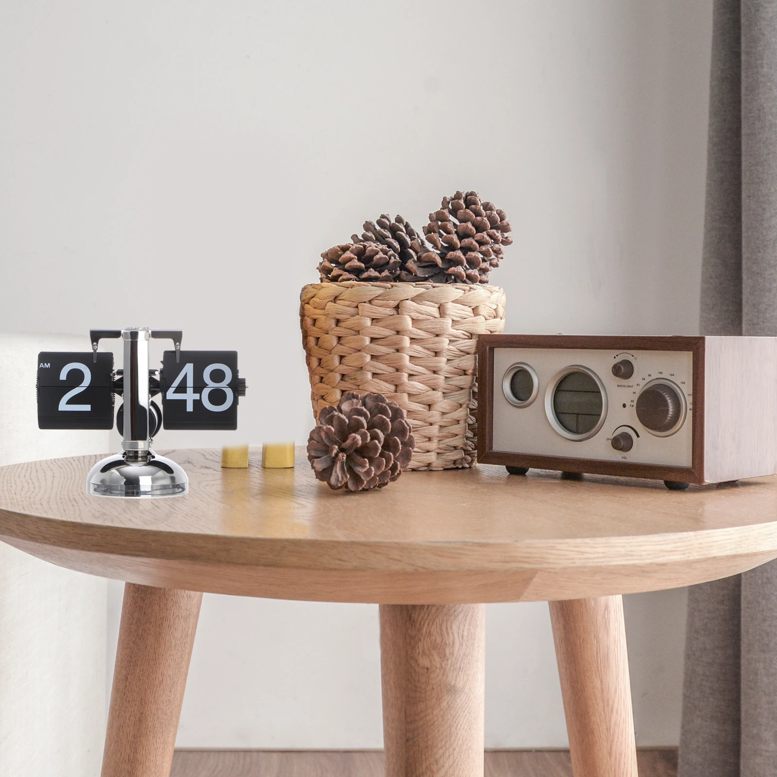 

Automatic Flip Clock Wall Digital Retro Creative Electric Vintage Time Display ABS Metal Large Screen AutoPager Relaxing