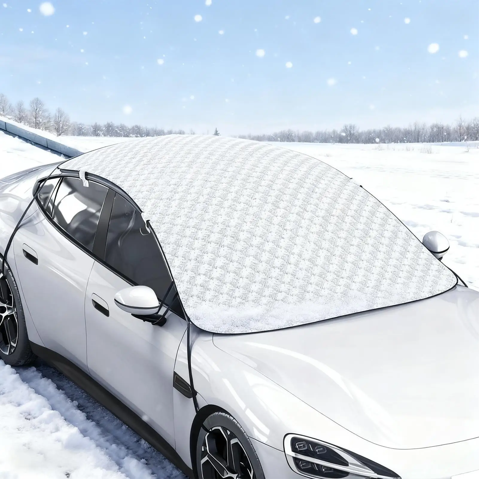 

car windshield Snow cover Car Body Half Protector Cover Front Window Anti Ice Frost Outdoor Protection for Cold Weather