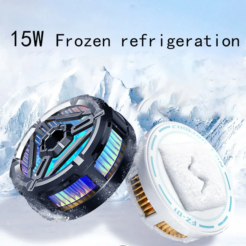 

15W Icing Radiator Magnetic Semiconductor Mobile Game Fast Cooling Back Clip For Iphone Xiaomi