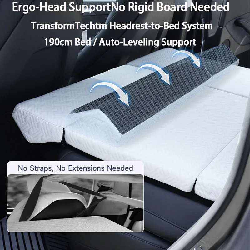 

Автомобильный матрас для Tesla ModelY Juniper 2025, аксессуары, автомобильный складной пенопласт с эффектом памяти для Tesla Model Y 2025 и 2020-2024, коврик для кемпинговой кровати