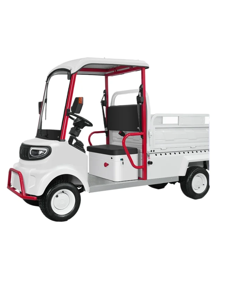 

New electric four-wheeler hydraulic dump bucket truck stall dining car factory household transport truck