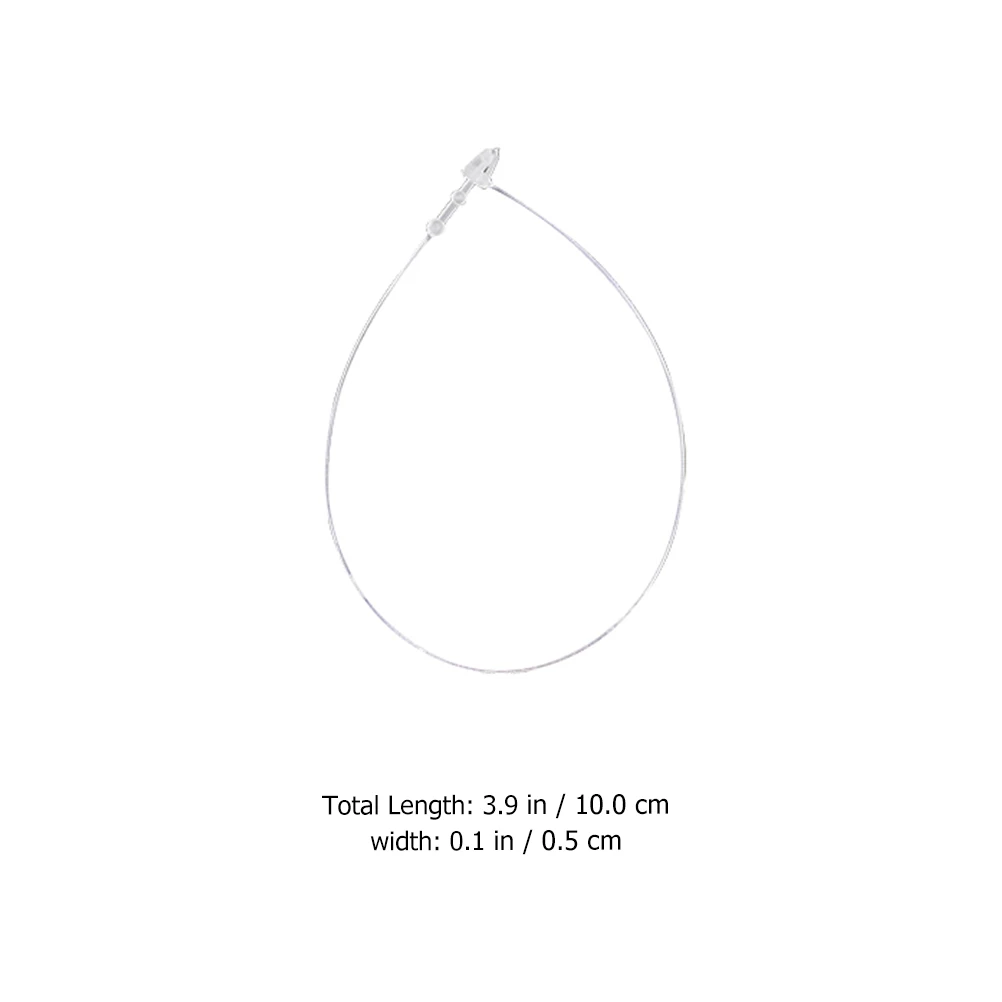 

5000Pcs Cord Bullet Clasp 4 Inch Hanging Tag Snap Rope Garments Accessories Special Design Fine Craftsmanship For Jewelry Stores