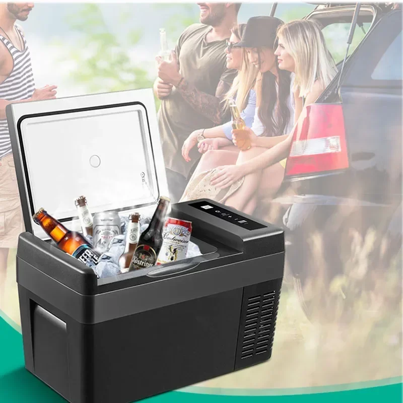 Car Refrigerator Refrigeration Car Home Dual-use 18 Liters Refrigerated Car with 12V24V Truck Mini Small Freezer