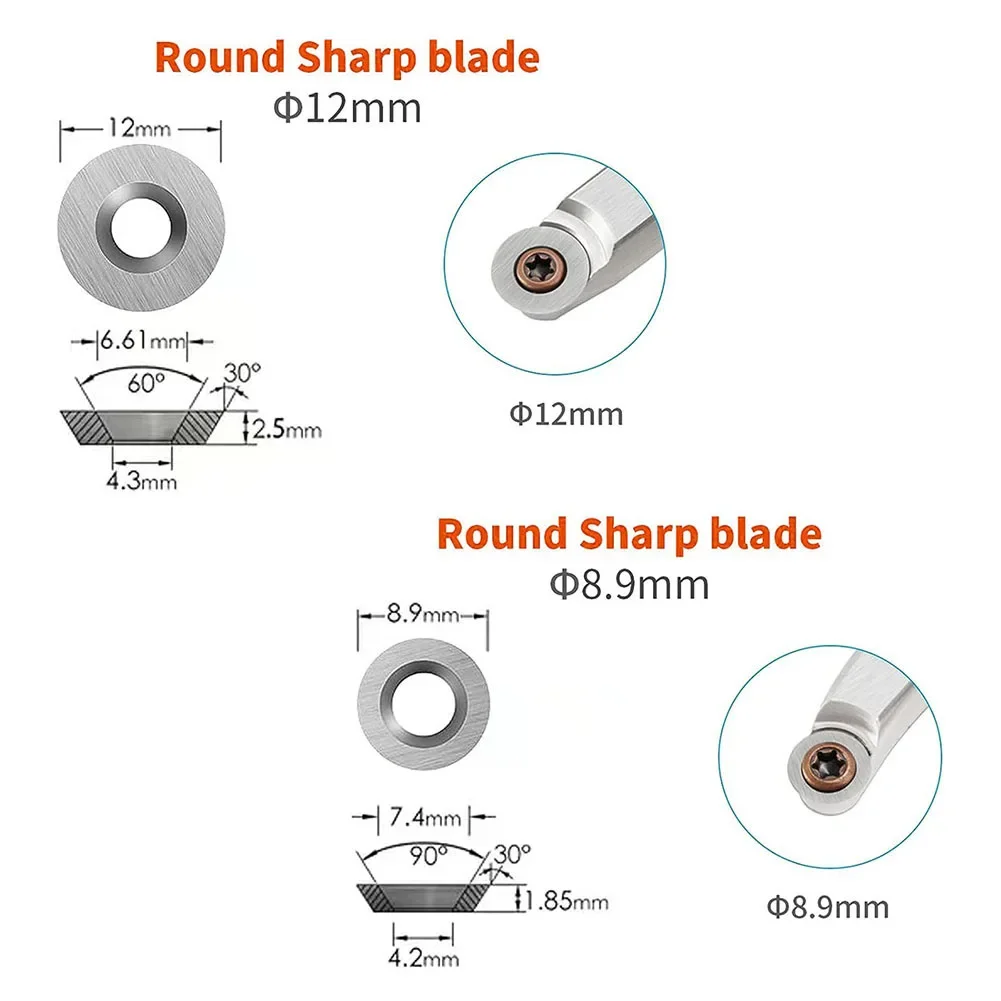 Imagem -03 - Tungsten Carbide Insere Conjunto For Wood Lathe Turning Tools Turning Tools Ferramentas de Madeira 20 Pcs