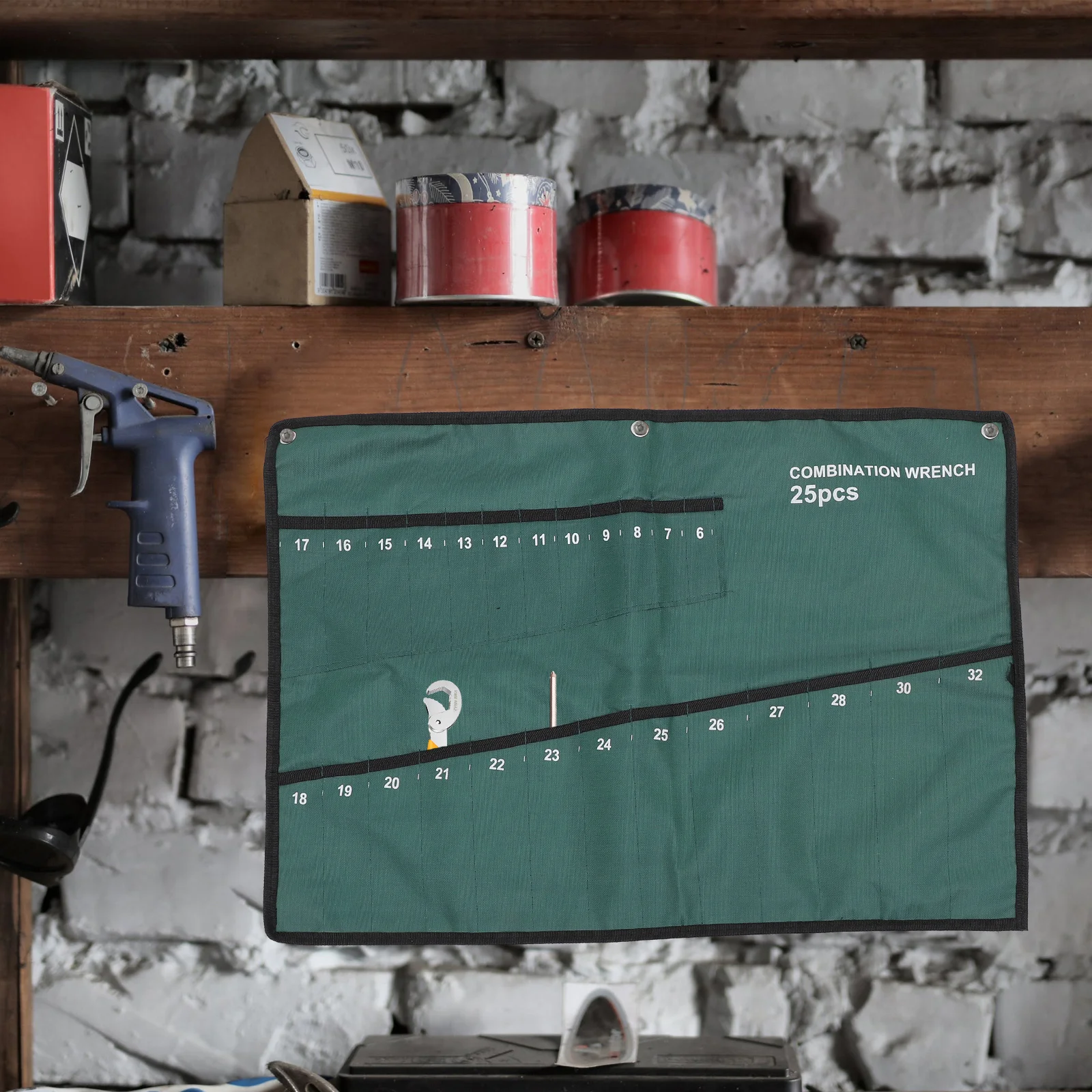 Wrench Bag Hanging Tool Pouch Multifunctional Storage Organizer Prevent Tools from Falling Out Oxford Cloth