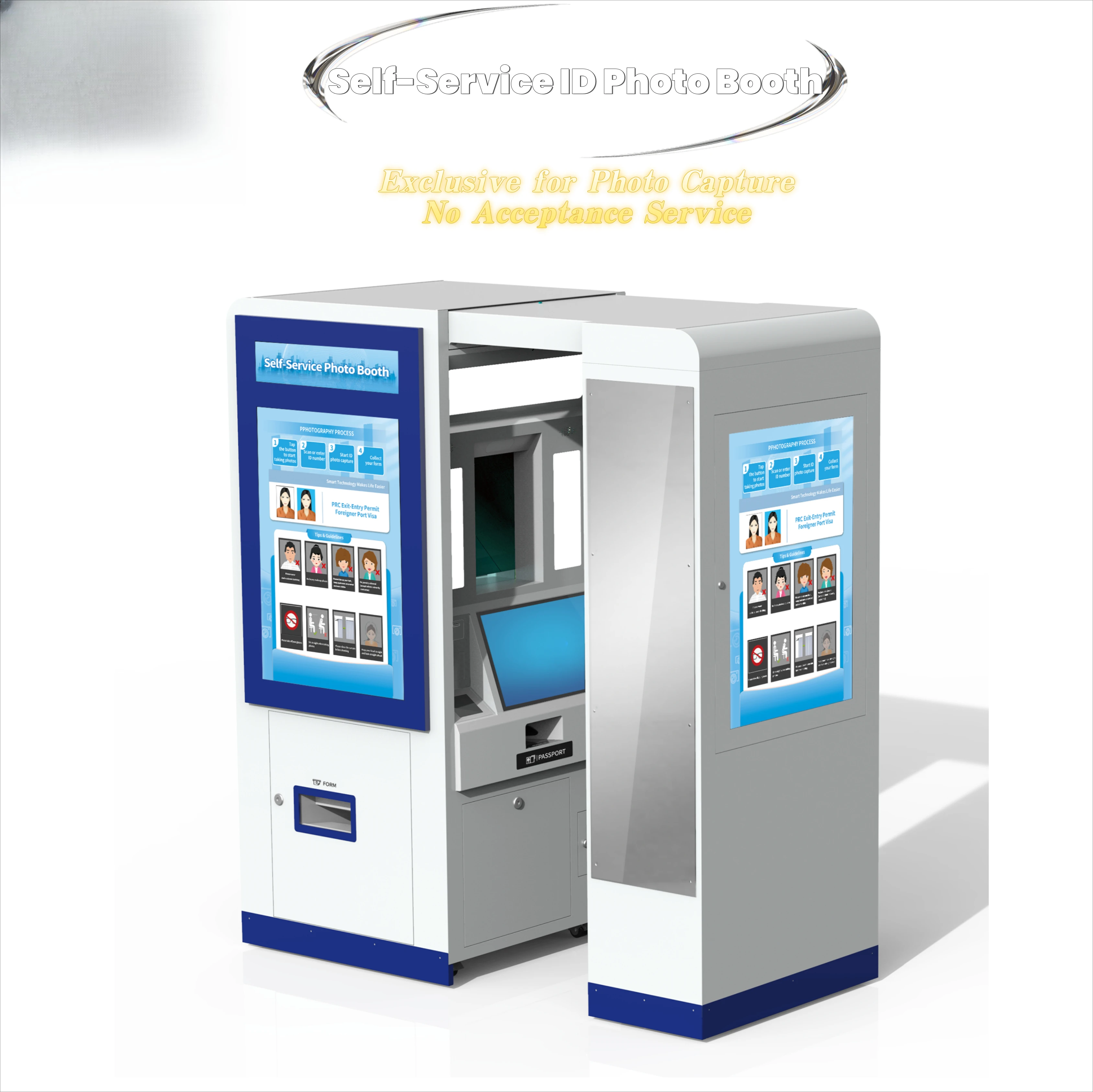 ICAO-Compliant Biometric Photo Booth with AI Quality Verification for Passport Visa and Identity Document Applications