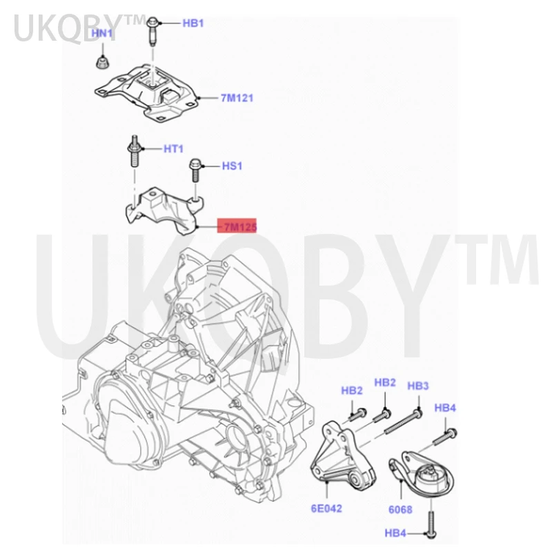 Fo x Engine Foot Glue MT Lower 4M517M125FB