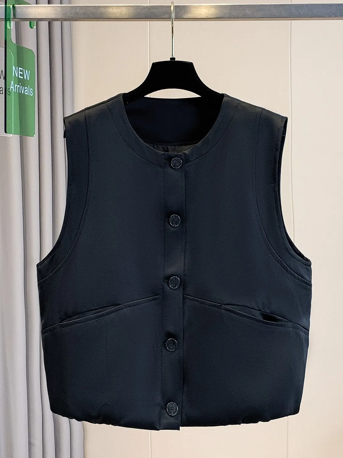 Top E de Decote Redondo para Mulheres, Estilo Primavera-Outono, Ajuste Solto, Barra Elástica, Jaqueta Versátil e Faion