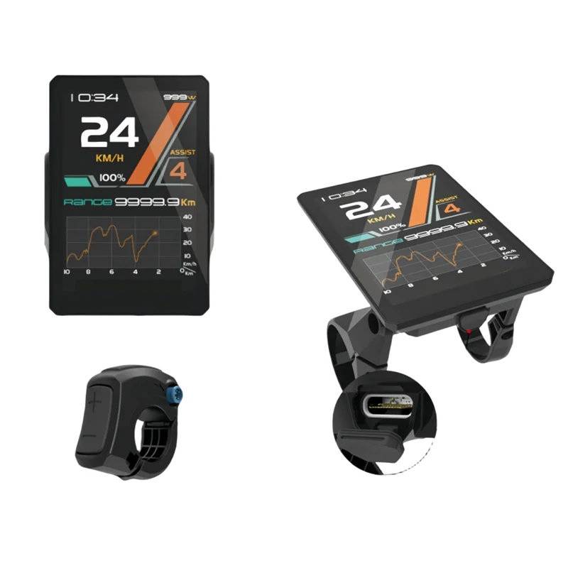 

A06F-UART Version For Bafang Central Motor Color Display Bicycle Computer For G340 G320 BBS0102B Display Unit