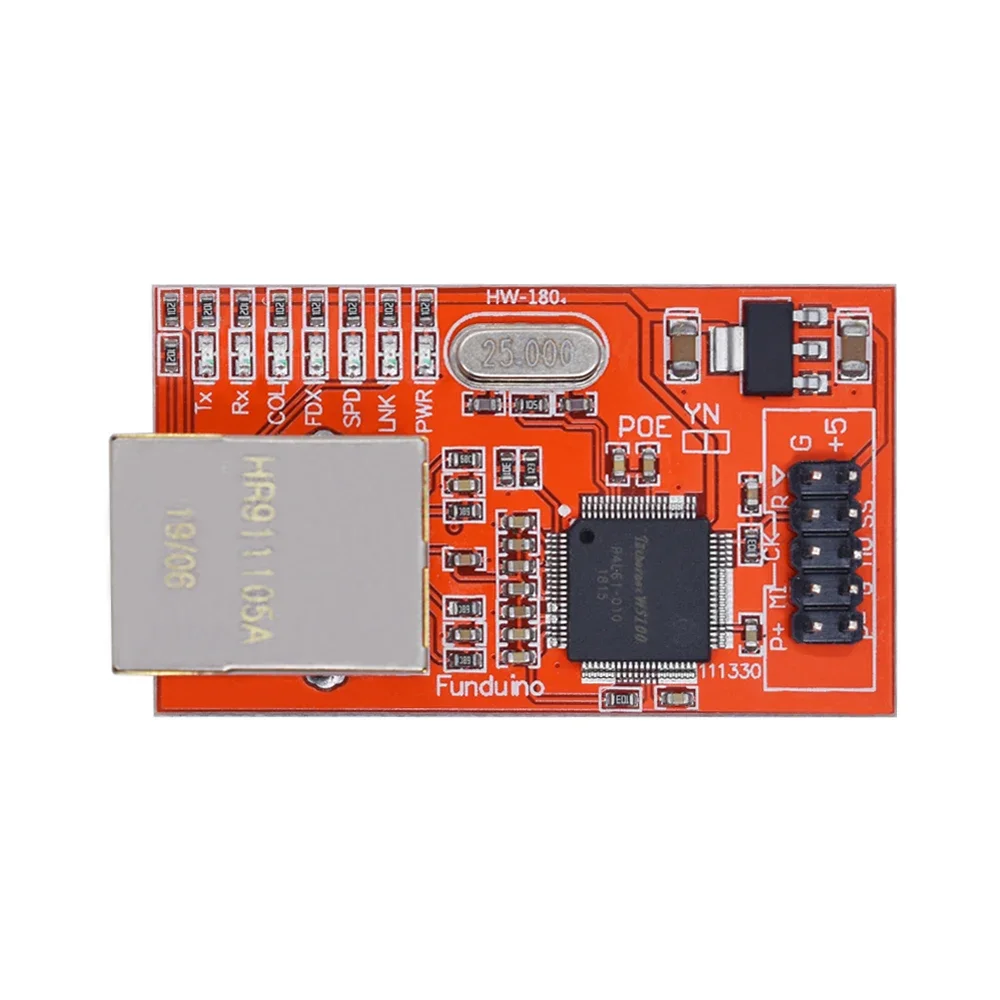 Mini W5100 LAN Ethernet Shield Network Board Module R3 W5100 3,3 V, Compatible con Ethernet UNO Mega 2560