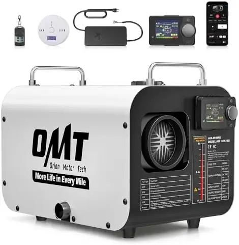 

Orion 5kW Diesel Heater 12V/24V w/ CO Alarm & Auto Shutoff for RV, Truck, Boat