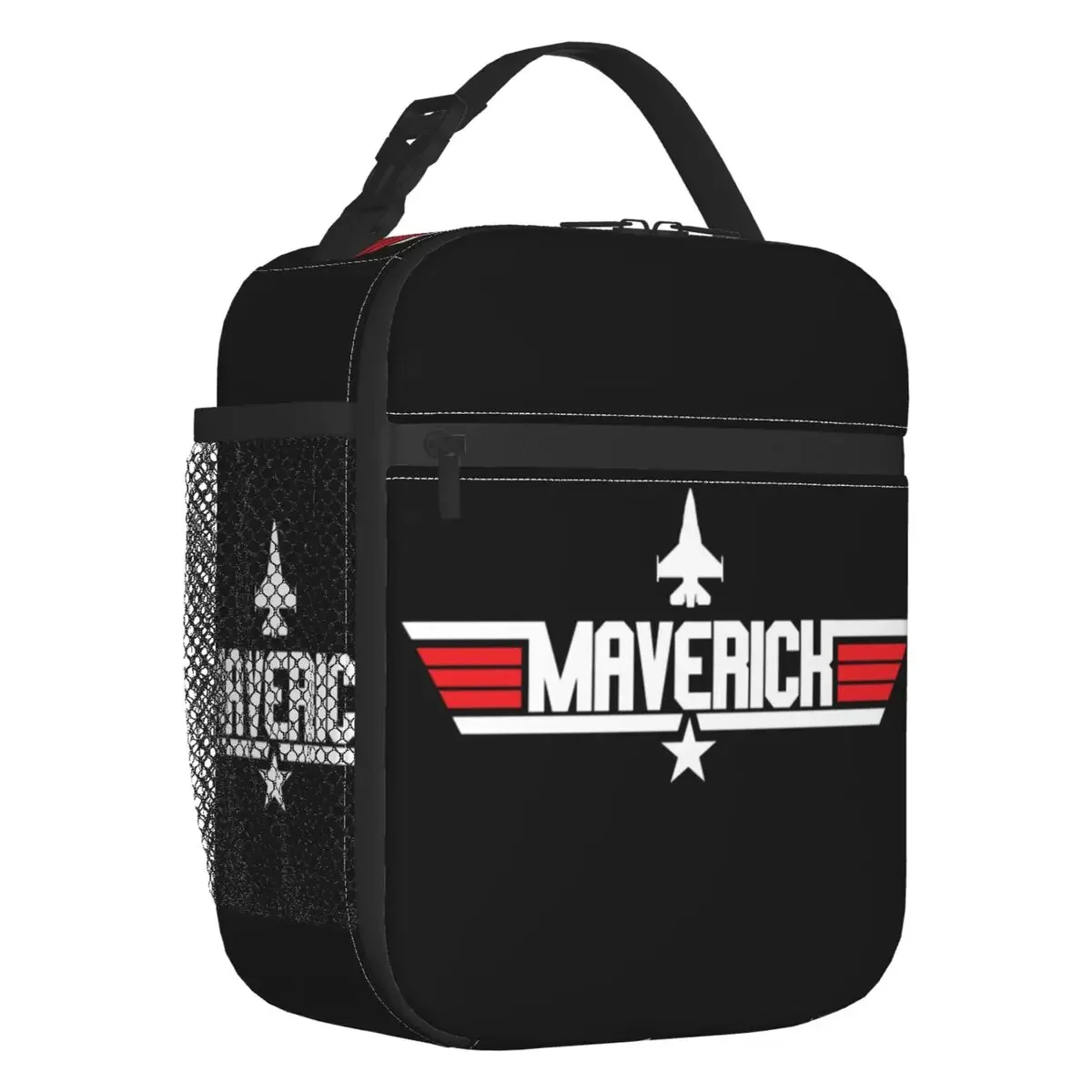 Custom Top Gun Maverick Lunch Bag Women Cooler Thermal Insulated Lunch Box for Kids School Children