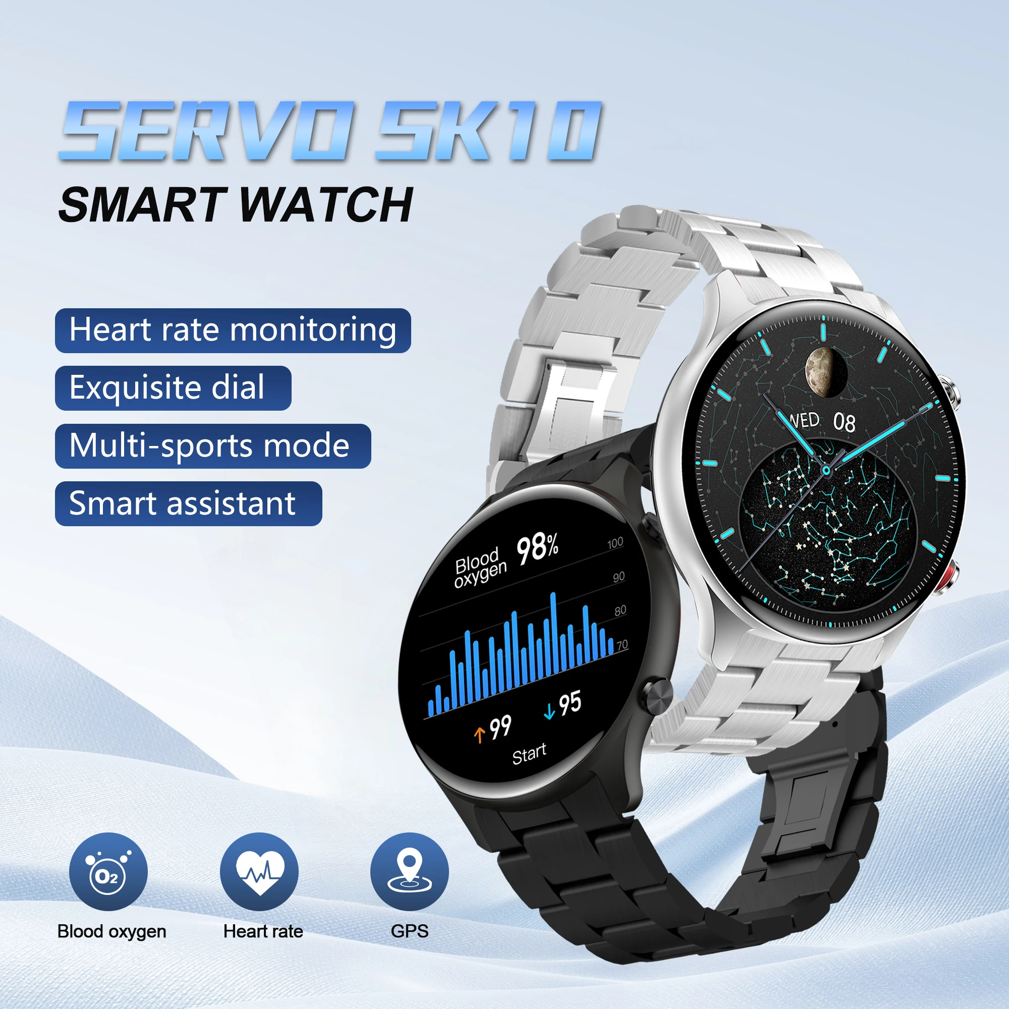 

XUESEVEN SK10 Bluetooth вызов мужские умные часы Bluetooth музыкальный шагомер фитнес индивидуальный циферблат водонепроницаемые женские часы для Android