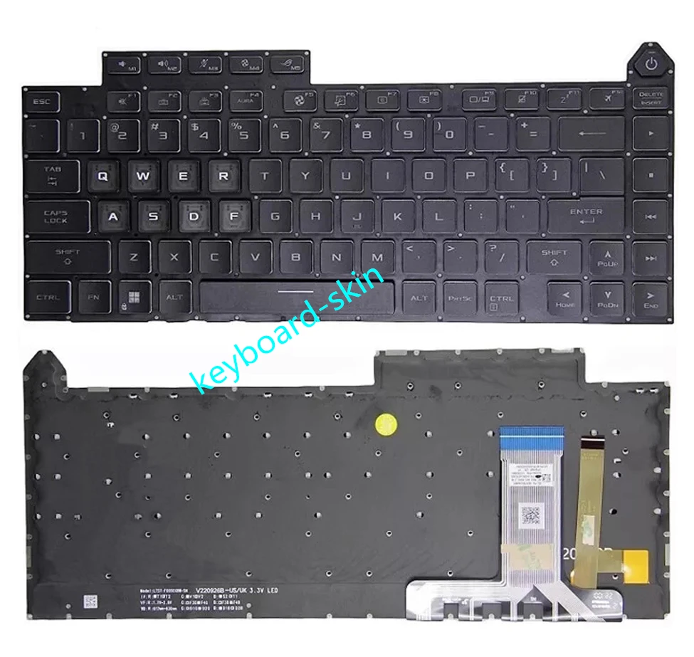 New RGB US Backlit Keyboard For ASUS ROG G16 G614 G614J G614JV G614JVR G614JIR G614JZR G634 G634J G634JZ G634JZR G634JY G634JYR