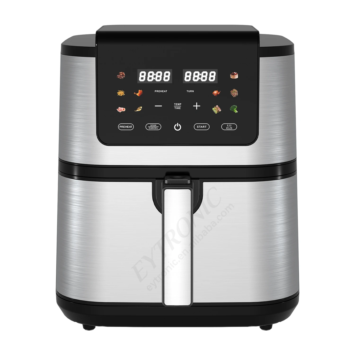 

2026 New Model Multi-functional5/6/7/8/9/10L air Fryer Multi-function Double Heating Digital air Fryer Oven Oil Free Smart air F