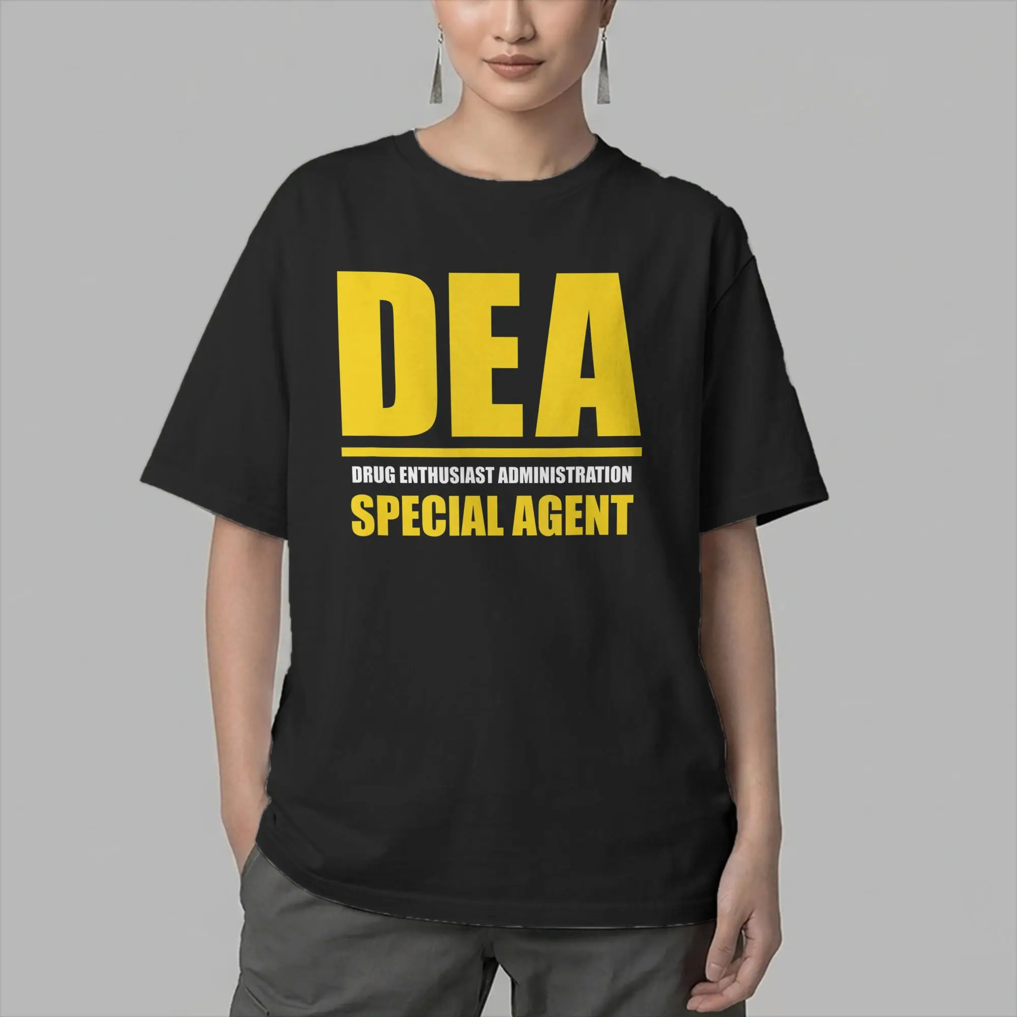 Men DEA Drug Enthusiast Administration Special Agent T Shirt  100% Cotton Clothing Fashion Short Sleeve O Neck Tees T-Shirts
