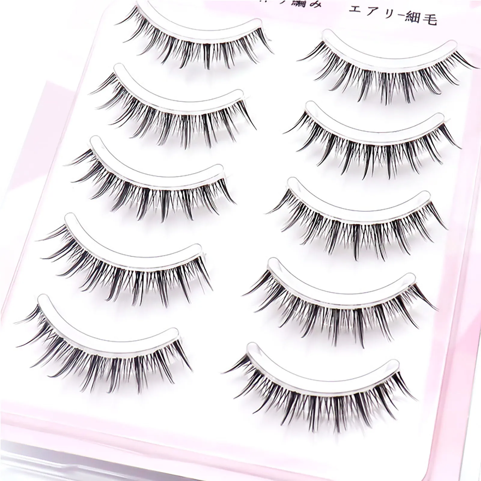 Lashes False Eyelashes Contact Lens Friendly Reusable Wispy Fake Eyelashes for DIY Makeup Use Beauty Salon