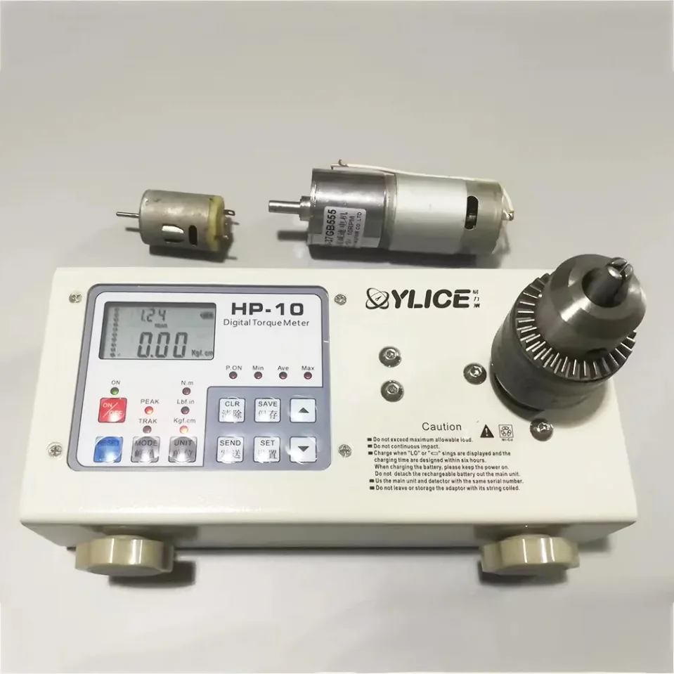 Motor Torque Tester 0.05-20N.m, Shaft Torque Meter with ±0.5% Accuracy for Small Motor/Brushless DC/Toy/Bottle Cap/Lamp Head