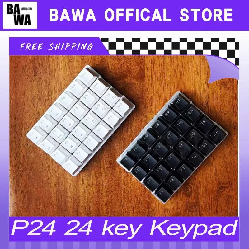

P24/P24a Wired Mechanical Keyboard Single Mode Small Keyboard Custom 6*4 Layout Support Qmk Via Office Assistant Keypad