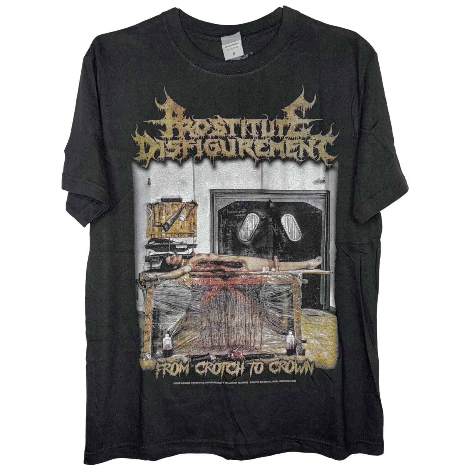 Prostitute Disfigurement Brutal Mind T Shirt Size M Gorgasm Kraanium Dehumanized