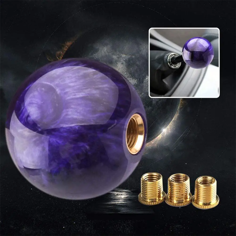 Dropshipping!!Gear Knob Ball Shape Anti-slip Acrylic Resin Universal Manual Gear Stick for Car