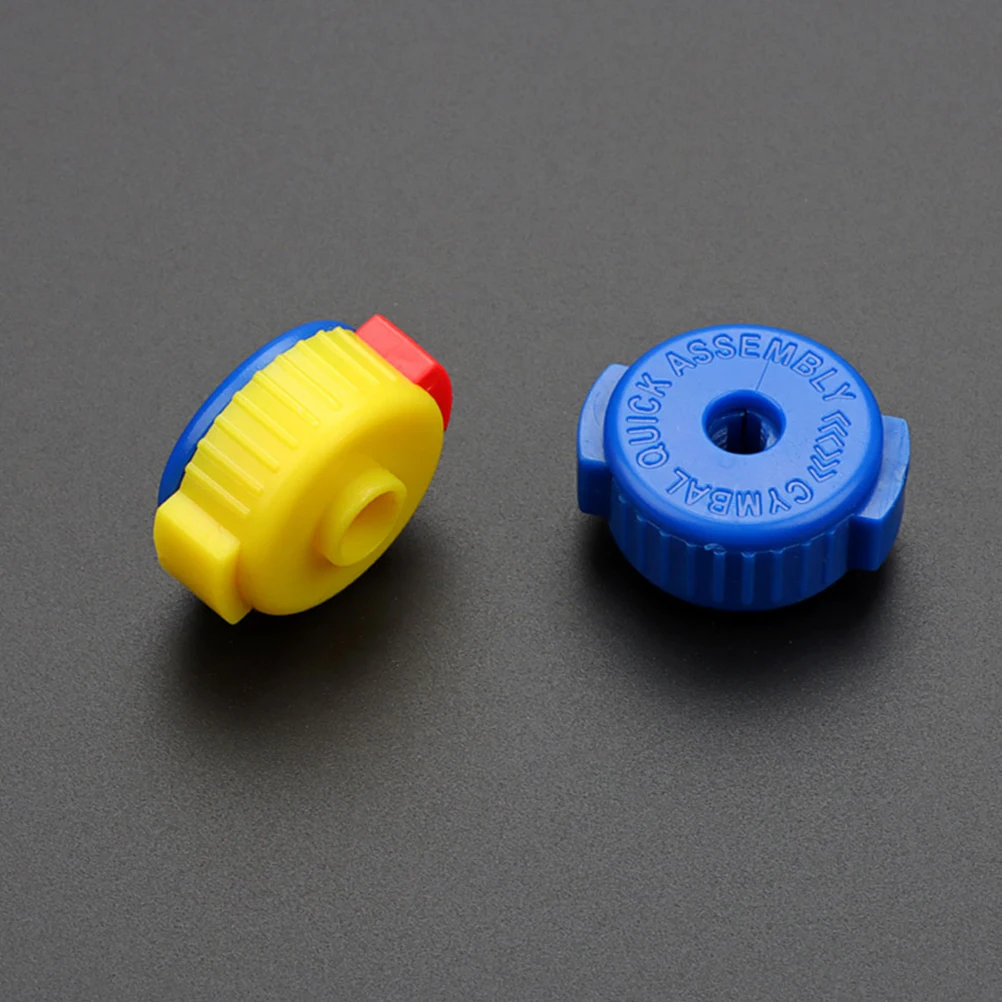 

2 Pcs Drum Kit Accessories Nuts Cymbal Quick Support Replacement Parts Plastic Hardware