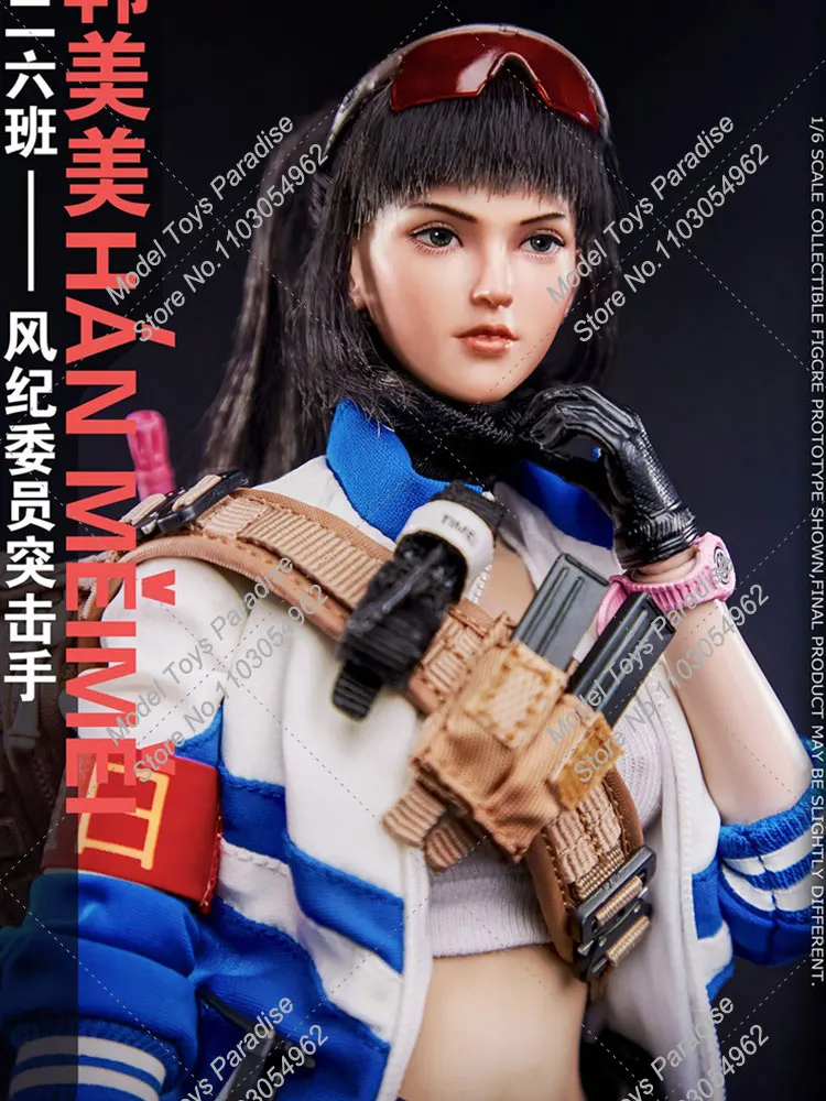 FLAGSET FS73039 1/6 Collectible Woman Soldier Discipline Committee Assaulter Han Meimei Full Set 12'' Movable Action Figure Doll