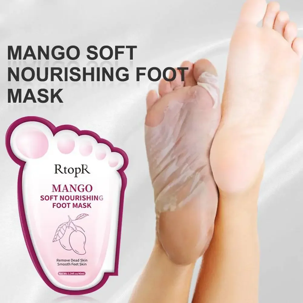 Foot Mask Peel Dead Whitening Moisturizing Exfoliating Renewal Pedicure Remove Dead Moist Skin Gentle and Non Irritating