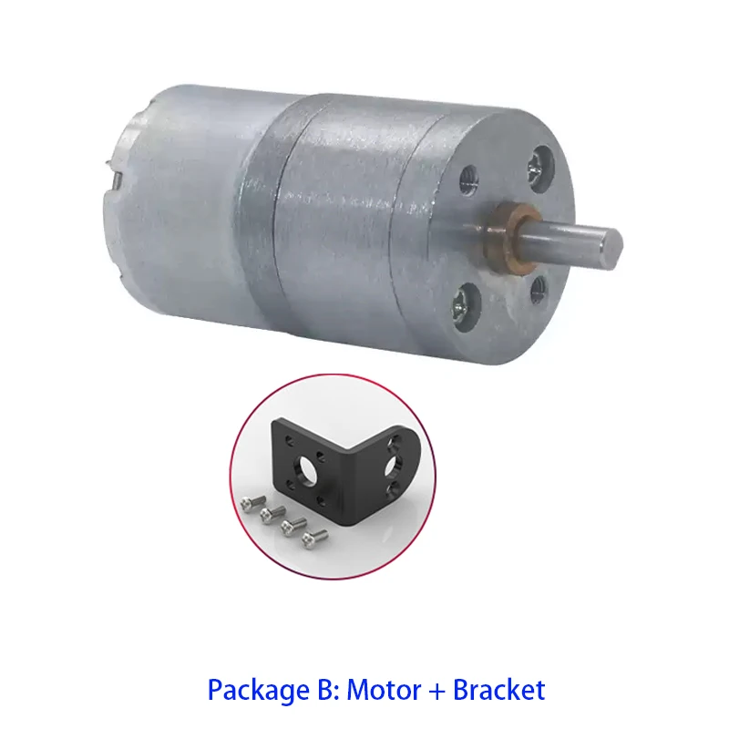 GA25-310 Low Speed High Torque Geared Motor 12V/24V with Bracket Controller And Power Reversed Reducer Mini Reduction Box for DI