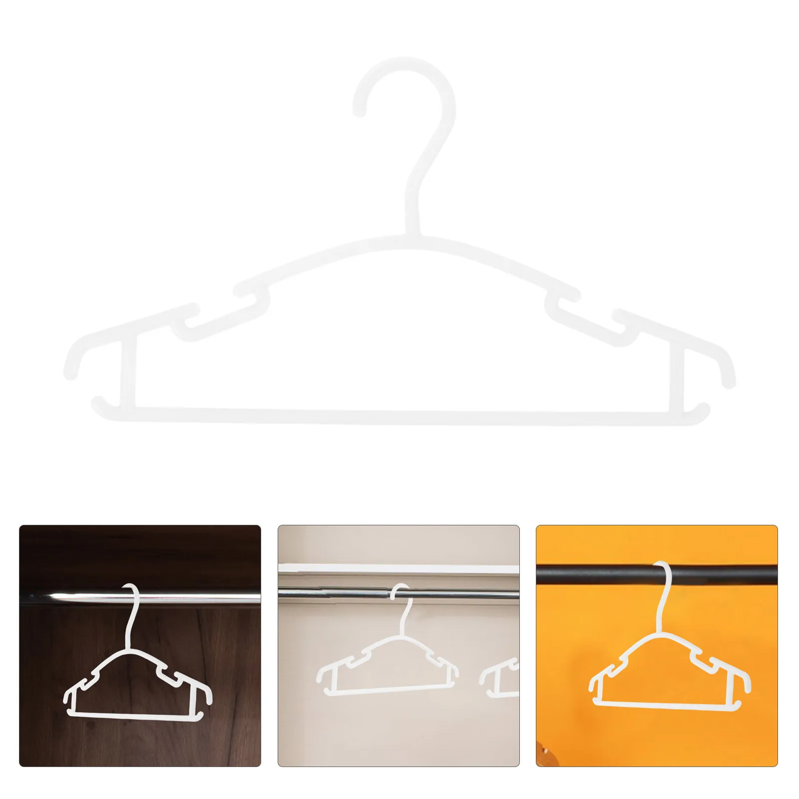 

40Pcs Kids Clothes Hangers Thickened Plastic Non-Slip Baby Newborn Toddler Infant Wardrobe Organizer Clothes Hangers