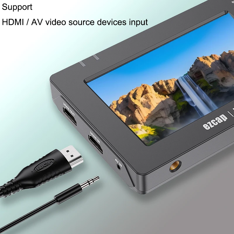 1080p RCA HDMI AV Video Capture Card Game Grabber with Screen Player for PS4 DVD VHS Player Camera Camcorder Record To SD Card