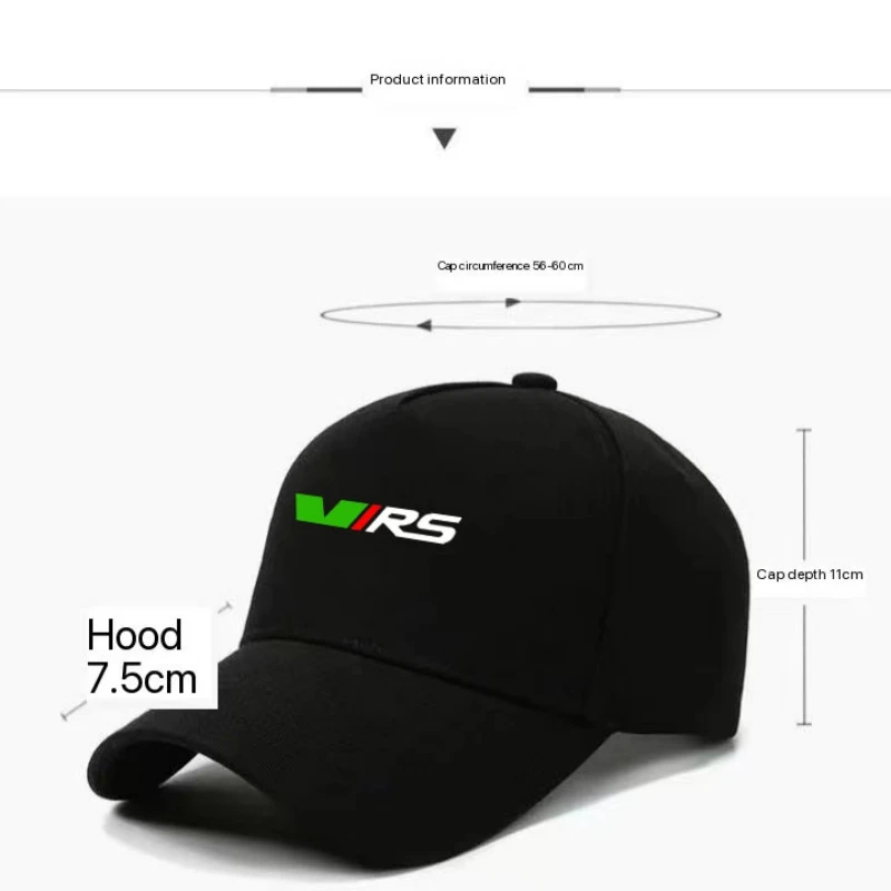 Car Hats Casual Baseball Caps Sunscreen Cotton Ventilate Hat for Skoda VRS Octavia FABIA KAMIQ KODIAQ SUPERB Auto Accessories