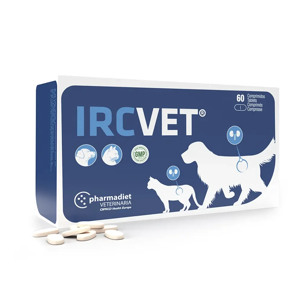 IRCVET 60 comprimidos suplemento renal para perros y gatos Pharmadiet