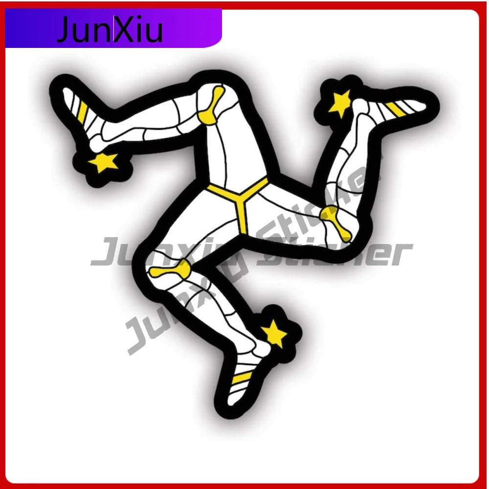 

Isle Of Man Triskelion Stickerwaterproof Outdoor Cute Window Waterproof Vinyl Decal For Refrigerators Fun Fun Outdoor Creative