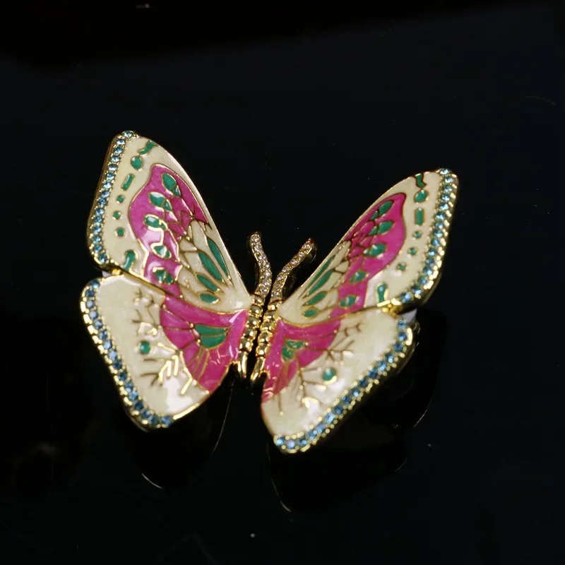 

Женские серьги-гвоздики в средневековом стиле, яркие розовые украшения в форме бабочки с эмалью, с граффити, масляная живопись, аксессуары для девушек